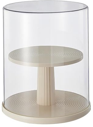 ZYLLZY Display-Aufbewahrungsbox, 2-stufige Action-Figuren-Vitrine, Drehbare, Staubdichte Blind-Box, Aufbewahrungsbox, Rotierende Blind-Box-Vitrine für Figuren, Sammlerstücke