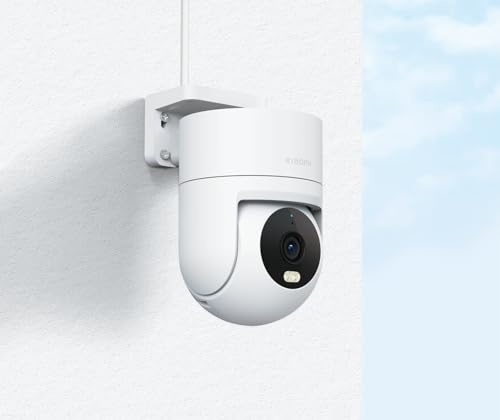 XIAOMI Outdoor Caméra CW300 [exclusivité Amazon], 2LED infrarouges, résolution HD de 4MP, Vision Nocturne en Couleur,résistance aux intempéries,déctection Humaine grâce à l'IA