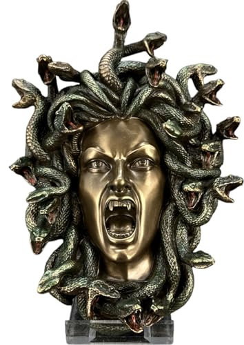 57 SPECIAL REPLICAS Skulptur Deko WANDMASKE Gorgon Medusa Kopf Deko Bronzefigur als Geschenk für Wohnzimmerdekoration Figuren Deko