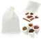 Dimeho Spice Bags - 24pcs Muslin Drawstring Bags for Cooking, Straining, Brewing, Stewing - Natural Unbleached Cotton, 4 x 3 Inches