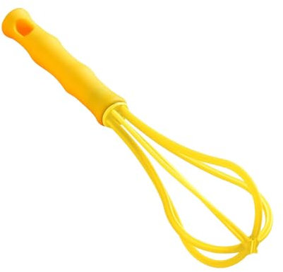 Kitchen Manual Egg Beater,Whisk for Mixing, 3PCS Egg Beater Whisk,Kitchen Whisks for Cooking,Portable Egg Mixer Spinner Manual Hand Mixer,Kitchen(Yellow)