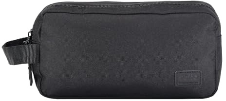 TOTTO - Estuche Escolar Dos Compartimentos, Modelo Chizal, Estuche Grande, Dimensiones 24 x 12 x 8.5 cm, Asa Lateral, Repelente a Líquidos, Compacto y Resistente, Color Negro
