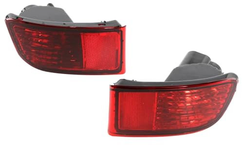 ASKKLP Heckstoßstange Reflektor für Toyota 4Runner 2003-2005 Land Cruiser Prado 120 2002-2009, Hintere Stoßstange Reflektor Licht Lampe Nebelschlussleuchte Heckstoßstange Rückstrahler Rückleuchte