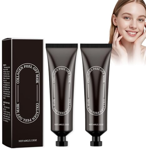 Mascarilla Peel Off 2 Piezas, Mascarilla Puntos Negros Facial, Limpia los Poros, Cuidado De Elasticidad E Hidratación Para Pieles Secas Y Deshidratadas