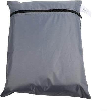 Jonikuper Copertura per frigorifero da esterno, tessuto Oxford 210D impermeabile, con orlo elastico, prese d'aria in rete, design pratico, per una migliore ventilazione (grigio, 56 x 58 x 86 cm)
