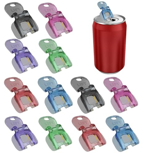 Yongmcxhhj Canned Drink Ring Opener, Colorful Drink Beer Opener, Pull Helper Multi Purpose Bottle Pull Tab Tool for Kitchen Outdoor Activities Camping Party Bar Home