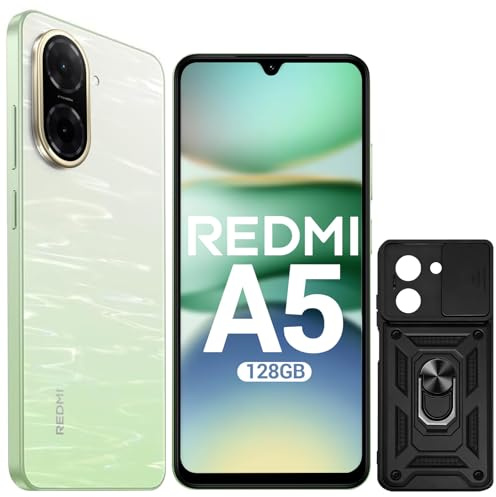 XIAOMI Redmi A5 Smartphone Android 4G, 4Go + 128 Go, Vert, Dual SIM, Écran 6,88 Pouces Batterie 5200 mAh, Coque Inclus