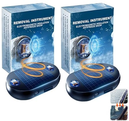2PC Electromagnetic Snow Removal,Car Must Haves,Deicer Car Windscreen Spray,Anti Freeze Electromagnetic Cars Deicers,Microwave Auto Deicer Antifreeze,Cars Essentials for Indoor and Outdoor in Winter