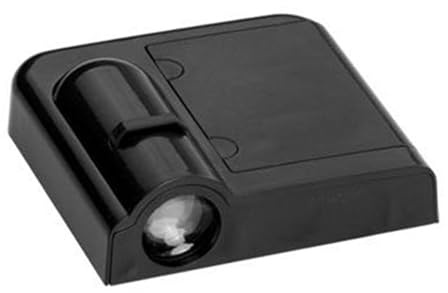SIXRUN Proiettore LED per Portiera Auto Luci Durevoli Ed Eleganti Autoadesive Portatili per Gradini Portiera Auto di Cortesia per Proprietari di ABS Alluminio 2,6 X 2,4 per gli Appassionati di