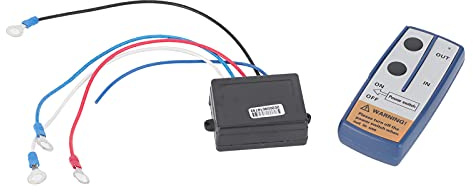 RASTKY di Controllo Wireless per Verricello Elettrico 12V con Portata di 50 Piedi per Fuoristrada, Adatto per Verricello da 8.000 a 12.000 Libbre, Nero