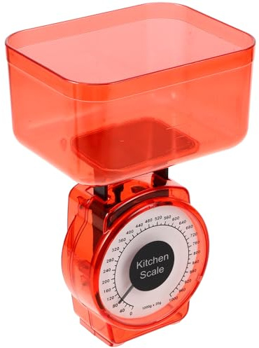 BESTOYARD Balance De Cuisine Mécanique 1Kg Portable En Plastique Pour Préparation Alimentaire Et Fabrication De Nourriture Bébés Sans Pile Couleur Aléatoire