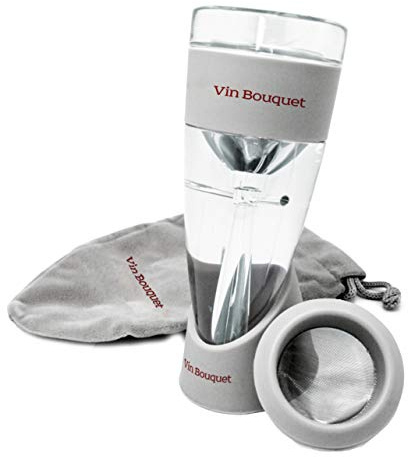 Vin Bouquet FIA 002 - Aireador de Vino, Aireación Instantánea Vin, Aireador, Base, Filtro y Bolsa en Terciopelo