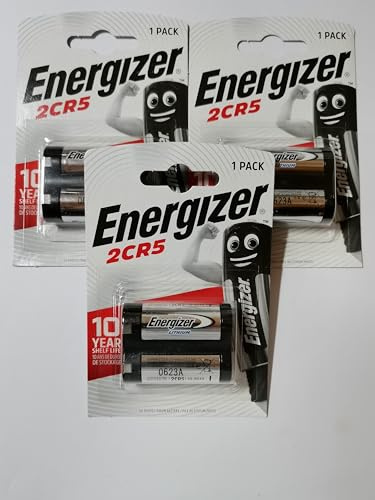 Energizer 3 Pack Blister Packs of 1x Lithium 2CR5 6 V