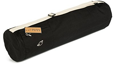 Blue Dove Yoga Chennai Yoga Mat Bag Made from Organic Cotton Yoga Bag with External Zip Up Pocket Choice of Colours
