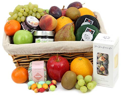 Tuscany Treat Fruit Hamper - Fruit Gift Baskets and Gift Hampers with Next Day UK delivery with Personal Message attached