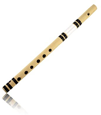 Einzigartige Geburtstagsgeschenkideen 27,9 cm authentische indische Bambusflöte in E-Key Fipple Holzblas-Musikinstrument Blockflöte Traditionelle Bansuri Handarbeit Neuheit Geschenke Männer Frauen