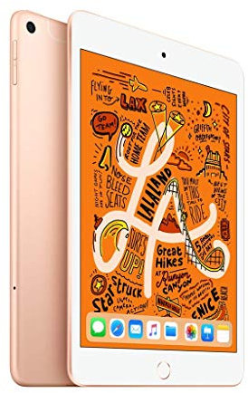 2019 Apple iPad Mini (7.9-inch, Wi-Fi + Cellular, 64GB) Gold (Renewed)