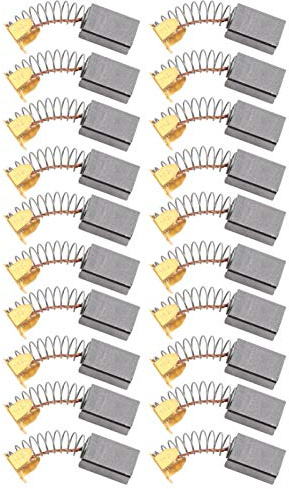 Juego de escobillas de carbón, escobilla de carbón para motor eléctrico, 20 piezas de escobilla de carbón conductora reemplazable para motores eléctricos 101 6 * 10 * 15 mm