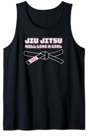 Jiu Jitsu Roll wie ein Mädchen Lustiger brasilianischer Gi Jiu Jitsu Tank Top