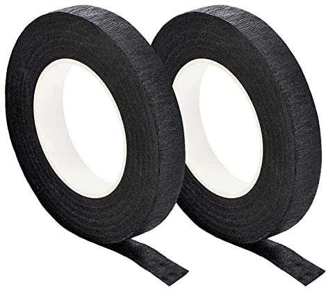 Woohome Förpackning med 2 flora crepe-band, blomsterband, blomsterband, blommig tråddekoration för bukett, blommor, gör-det-själv-hantverk