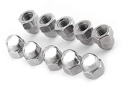 Hutmuttern M12 Edelstahl A2 - DIN 1587 - Hutmutter hohe form - Metrisch Gewinde (Gewinde: M12; Menge: 5 St.)