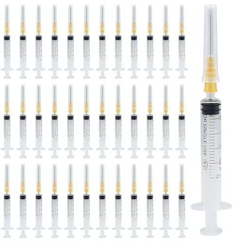 Bohoray 35pcs 2ml Seringues, Seringues Sans Aiguille Emballés Individuellement Sterile Plastique Seringue pour Alimentation des Animaux Domestiques, Laboratoires, Mesure de Liquides