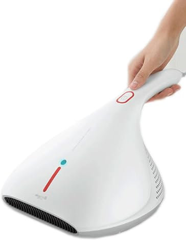 SKUBIS Eliminador de ácaros, aspiradora de Mano Ultravioleta, Alta Potencia de succión doméstica de 13Kpa, Aire Caliente a Temperatura Constante de 50 ℃,White
