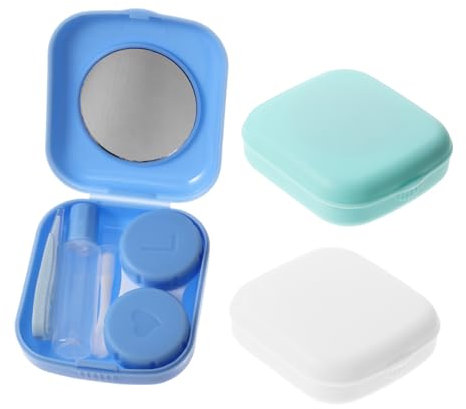 Gatuida 3sets Travel Lens Box for Women Contact-Lens Case Contact-Lens Holder Small Storage Boxes for Daily Use