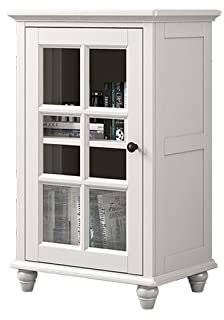 MOOWI Weinschrank Weinschrank, Beistellschrank aus Holz mit Tür und Regalen, for Wohnzimmer, Küche, Zuhause (weiß) Barschrank, Dingzhebo2022