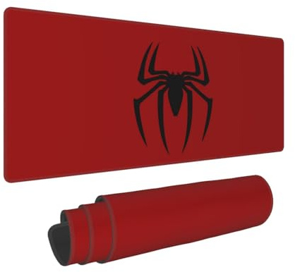 Keebik Gaming Mouse Pad, Spider Red Pattern Mouse Pad 11.8x23.6Inch Large Extended Computer Mouse Mat Keyboard Full Desk Mousepad for Gaming, Office, Home