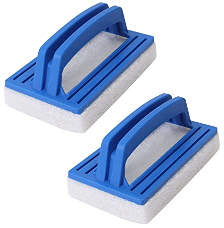 Luwqceu 2 Pack Cleaning Scrubber Scrubbing Scouring Sponge Pad for Cleaning Scrubber, Kitchen,Bathroom Tub, Shower Tile