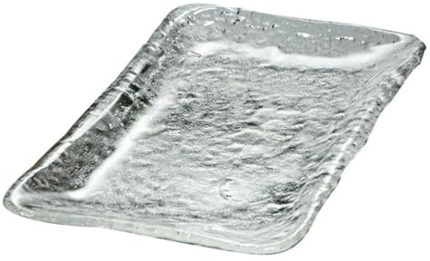 ABOOFAN Tea Pot Holder Simple Plate Desktop Teapot Coaster Sturdy Glass Tray for Tea Large Tray