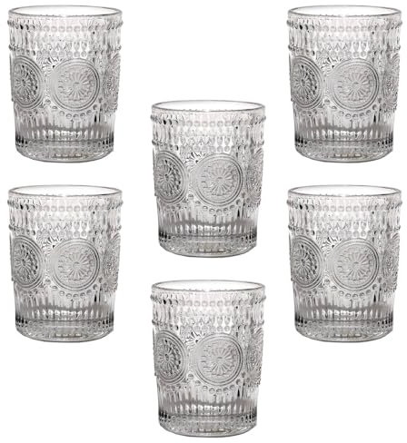 Bicchieri Eleganti in Vetro da 30 cl Set di 6 PREGIATI per Stile e Raffinatezza UNICO Eleganza per Ogni Tavola e Occasione