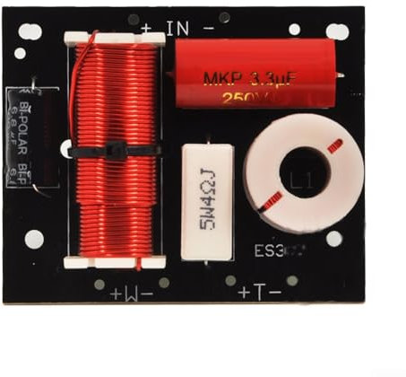 Filtre de son pour haut-parleur audio 2 voies pour division des aigus et des basses fréquences