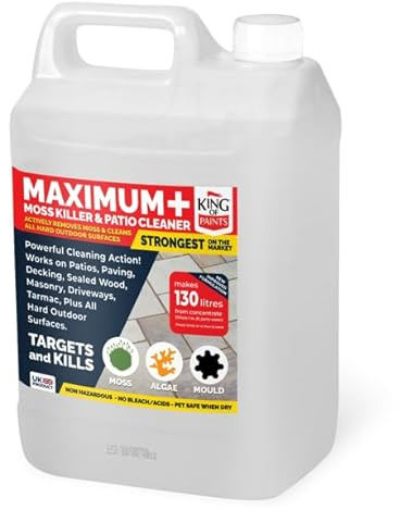 Roof Moss Remover Concentrate, 130 Litres, Professional Strength