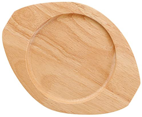 UTHCLO Presina Teppanyaki padella per tortilla pentola da forno con coperchio pallet cerchio Sottopentola per casseruola portavasi multifunzione sottopentola termoisolante di legno Khaki