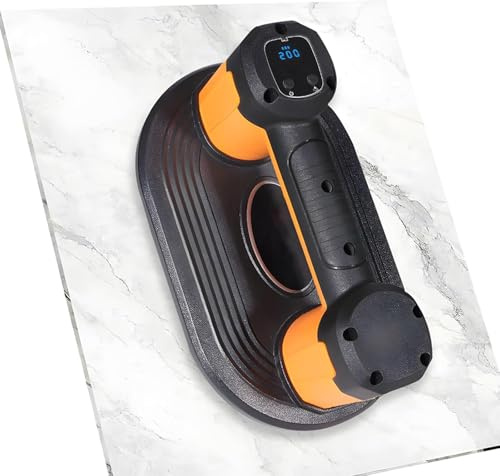 Ventosa elettrica a vuoto con batteria da 1500 mAh, forza 200 kg, display digitale, design a doppia base per porcellana, pietra, metallo, legno