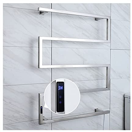 LYMGRZ Scaldasalviette Elettrico a Parete a 5 Strati, scaldasalviette con Timer, portasciugamani riscaldato in Acciaio Inox, 90 W, asciuga Asciugamani Elettrico Intelligente per casa e Hotel, 600 m
