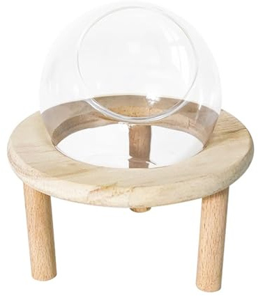 YAOHY Husdjur Hamsterbadkar Behållare Rund Rengöring Sandbad Behållare Hus All-Round Transparent Hamster Sandbadbehållare Behållare(L,A)