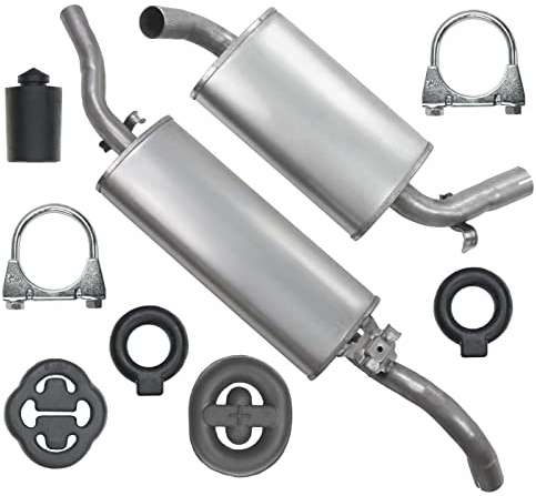 POLMOstrow Auspuff für VW Golf 2 II 1985-1992 | Mitteltopf und Endtopf, Motoren: 1.0 - 1.3 - 1.6, Fließheck