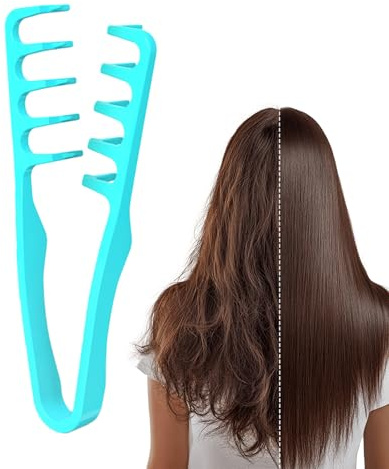 Peigne à cheveux texturé et volumineux - Accessoire de coiffure pour cheveux bouclés et lisses