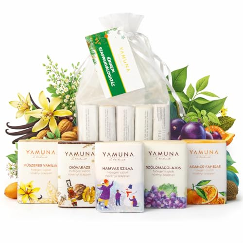 Naturseifen Set 5x33 g (165 g) – Mini Seifen, kaltgesiedet für Reise und Geschenk(Festliche Seifenauswahl)