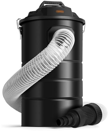 VonHaus 1200W Industrial Dust Collector – 55L Wet & Dry Vacuum with HEPA Filter – Workshop Dust Extractor – 2m Hose, 5 Adaptors (31–85mm), 1 Micron Filtration