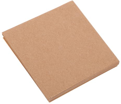 BESPORTBLE Papier pour Galettes Alimentaires 10X10 CM Feuilles de Cuisson Carrées Résistantes à la Graisse Papier d'Emballage Alimentaire Antiadhésif pour Hamburgers Sandwichs
