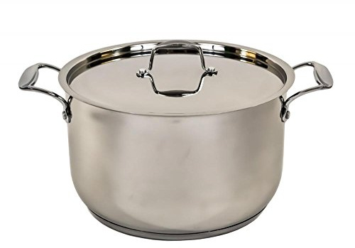 Mastercook Stainless Steel Ovenproof Casserole Stock Stew Soup Pot Pan Saucepan (28cm - 10.8Ltr)