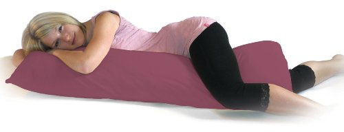 Dukal | Bezug für Seitenschläferkissen | 40 x 120 cm | aus hochwertigem DOPPEL-Jersey | 100% Baumwolle | Farbe: Altrosa