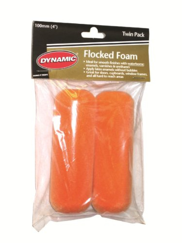 Dynamic HM005502 Mini Flocked Foam Roller Refill, 2-Pack, 4-Inch