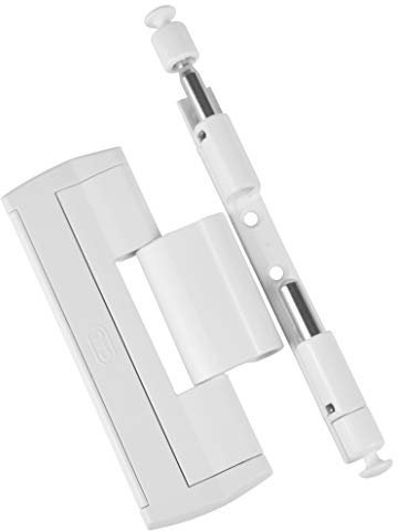 CAL Doublex H – Scharnierseitensicherung Fenstersicherung (weiß) Bandsicherung Türsicherung Aushebesicherung Einbruchschutz, Bandseitensicherung