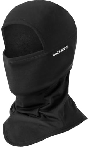 ROCKBROS Ski Mask Balaclava for Men Cold Weather Scarf Windproof Thermal Winter Neck Warmer Hood for Cycling Hiking Black