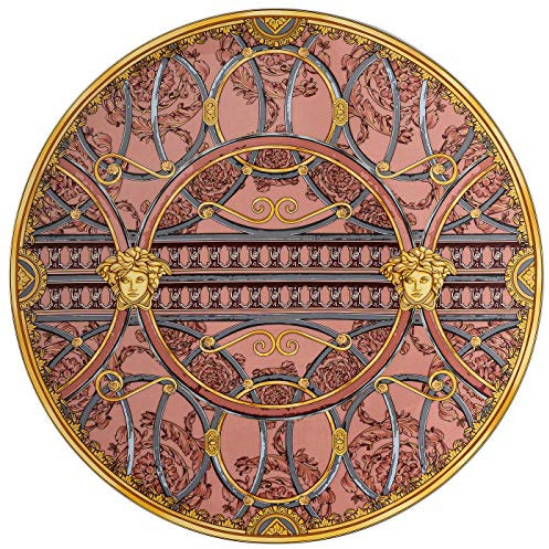 Versace Rosenthal Piatto cm 33 La Scala del Palazzo- Rosa